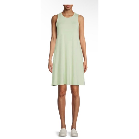 Time and Tru Women's Sleeveless light green Knit Dress sz: M - Picture 4 of 6